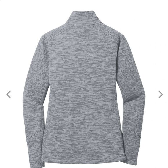 Port Authority® Digi Stripe Fleece Men's Jacket Gray Size Medium - Picture 2 of 8